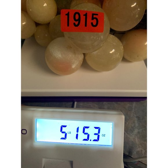 Alabaster Natural Stone Mid Century Modern Grapes Large - Picture 13 of 14